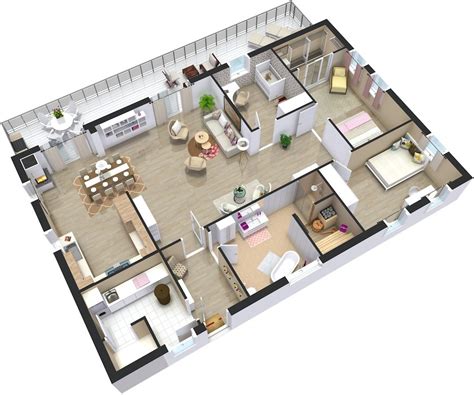 Accessible to everyone, home design 3d is the reference interior design application for a professional result at your fingertips! Home Plans 3D | RoomSketcher