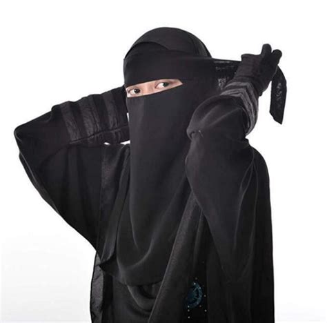 One Layer Plain Niqab Muslim Hijab Scarf Face Scarves Middle East Arab