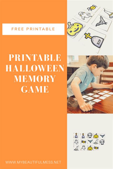 Printable Halloween Memory Game My Beautiful Mess