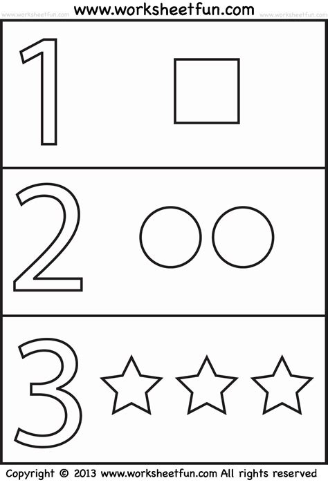 Free Printable Worksheets For Toddlers Age 2 Numbers
