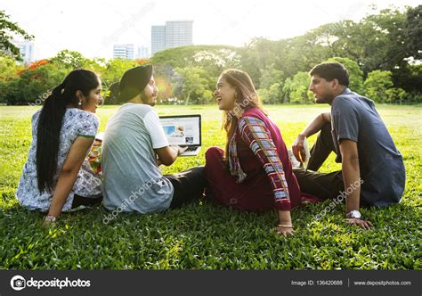People Chilling In Park — Stock Photo © Rawpixel 136420688