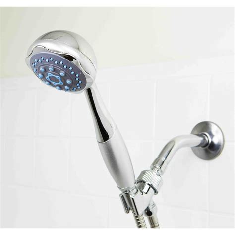 Deluxe Handheld 5 Function Shower Massager With 5 Ft Hose Chrome