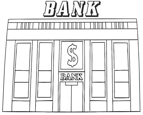 Bank Coloring Book Printable And Online