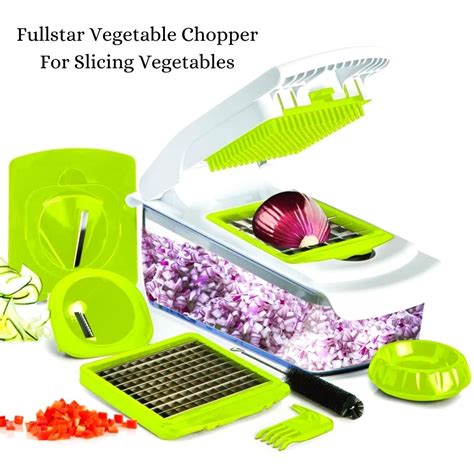 Fullstar Vegetable Chopper With 4 Blades For Perfect Slicing