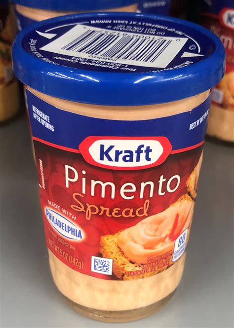 4 Jars Kraft Pimento Spread 5 Oz Jar Cracker Dip Philadelphia Cream