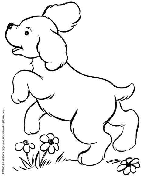 puppy dog in Colouring Pages