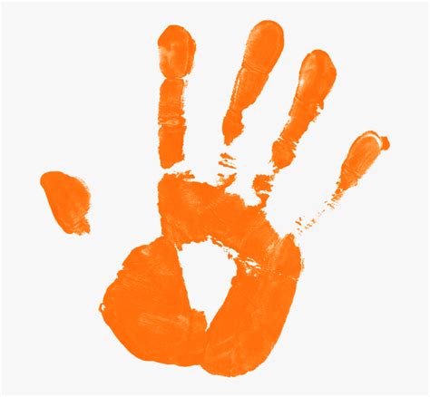 Pics For Kids Handprint Png Clipart Kid Hand Print Free Transparent
