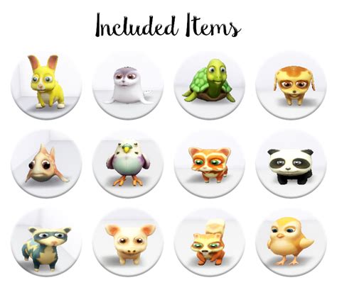 My Sims 4 Blog Plush Animals By Miguel