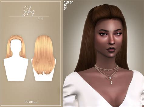 Enriques4 Sky Hairstyle Enriques4 On Patreon Sims Hair Mod Hair
