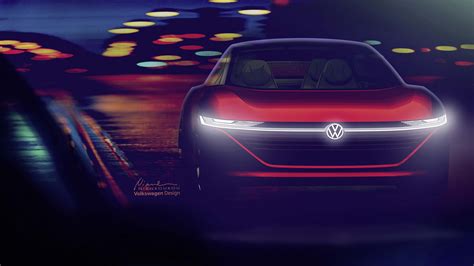 Volkswagen Id Vizzion Concept For All Electric Sedan By 2022 Debuts In