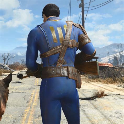 Image Fo4 Armored Vault 111 Jumpsuit Trailerpng Fallout Wiki