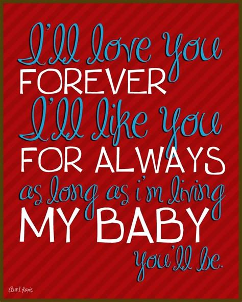 20 Love You Forever Book Quotes And Sayings Quotesbae
