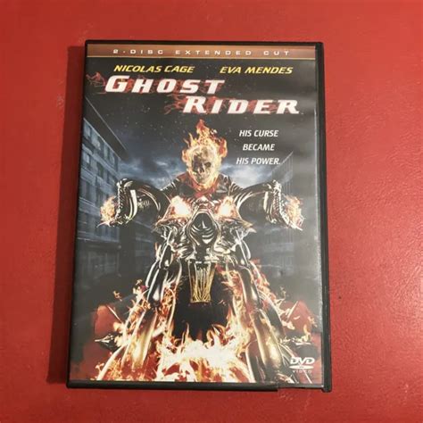 Ghost Rider 2 Disc Extended Cut Dvd 2007 Nicolas Cage Eva Mendes