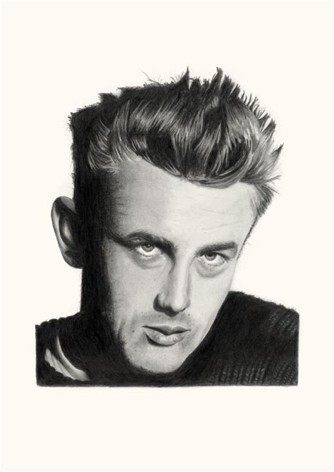 James Dean Drawing Limited Edition Drawing People Graphite Drawings