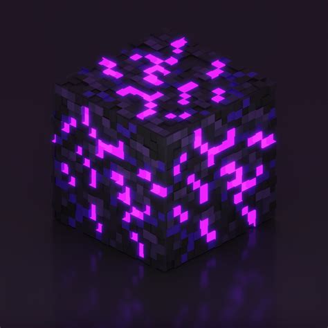 Crying Obsidian Block From Minecraft Rblender