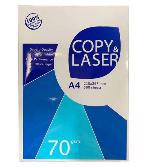 Copy Laser A4 Paper 500 Sheets 70 Gsm