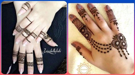 beautiful easy finger mehndi designs 2020 21 styles mehndi finger designs easy and beautiful