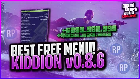 How To Download And Use Kiddion Mod Menu For Free Grand Theft Auto V