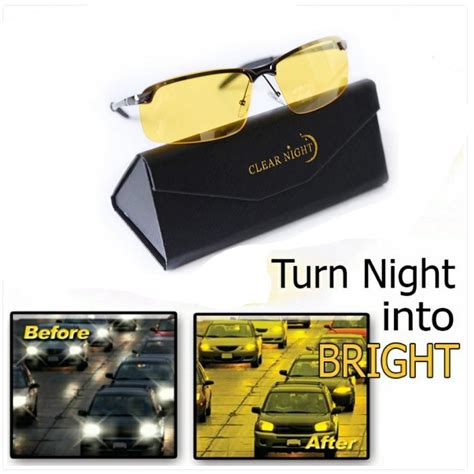 the original night driving glasses anti glare tac polarized hd night vision clarity lenses