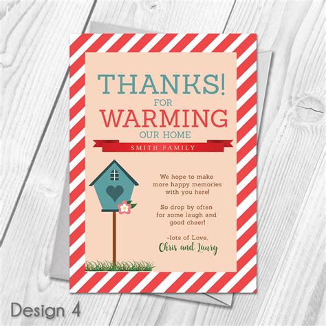 It's only polite to thank someone for welcoming you into their new home, and finding the best housewarming gifts can be tough. Personalised Housewarming Gift Thank You Notes (With images) | House warming invitations ...