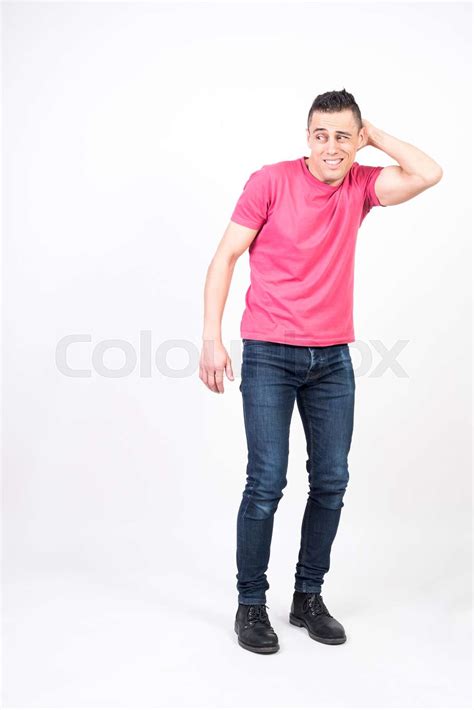 Shy Man Stock Image Colourbox