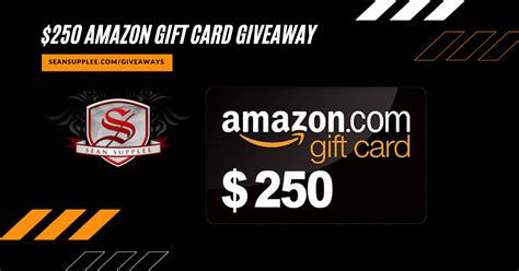 250 Amazon Tcard Giveaway