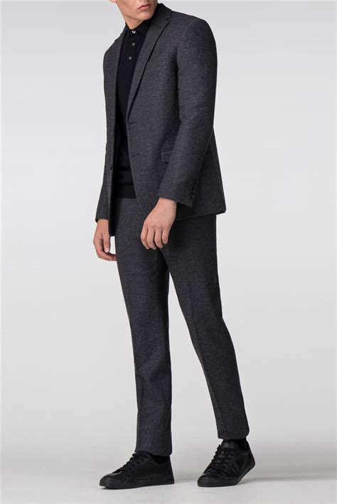 Limehaus Grey Donegal Tweed Slim Suit Suit Direct