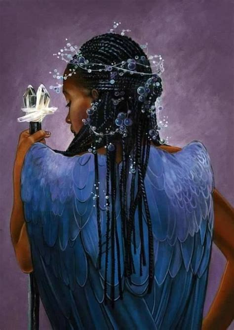 Pin By Diamond Heath On Imagenes African American Art Angel Art