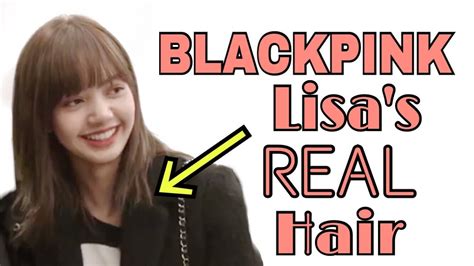 Blackpink Lisa Reveals Her Real Hair Length Youtube