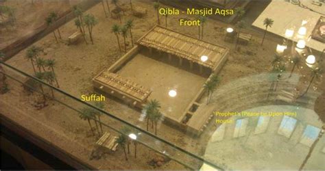 Shows A Model Replica Of How The Prophet S Mosque Looked Like Initially