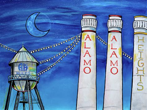 Alamo Heights Light The Night Painting By Patti Schermerhorn Pixels