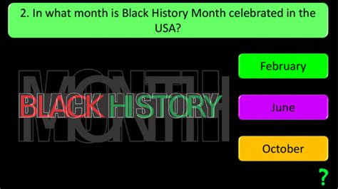 Black History Month Quiz Teaching Resources