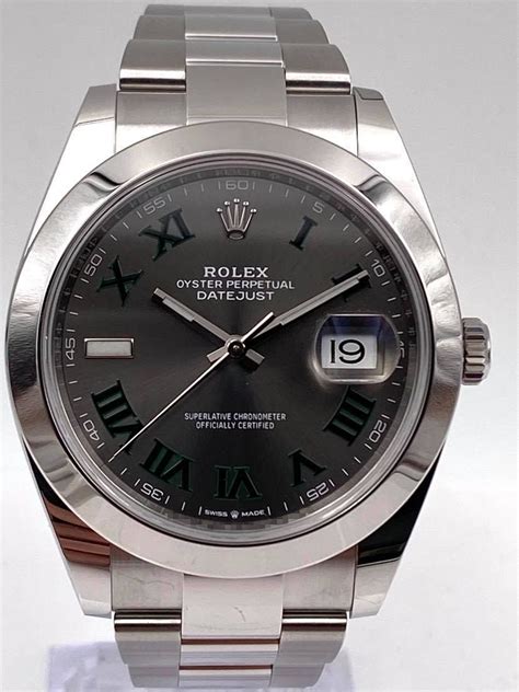 Hands on rolex oyster perpetual datejust 41 imitation. Rolex Date Just 41mm Smooth Bezel Wimbledon Dial Oyster ...
