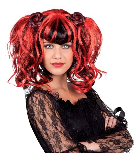 Gothic Wigs Women S Pink Gothic Wig Wigs And Fancy Dress Costumes Vegaoo Costume Dress