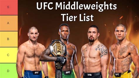 Ranking The Best Worst Middleweights In The Ufc Tier List Youtube My Xxx Hot Girl