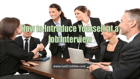 How To Introduce Yourself At A Job Interview Top Pro Tips Just Credible