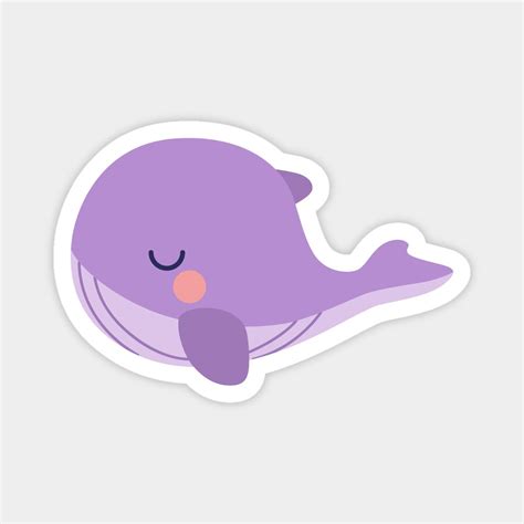 Cute Tinytan Plush Whale Cartoon Sticker