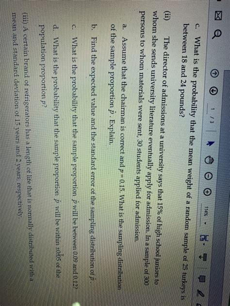 The figures provided here are averages of numbers. Solved: QUESTION 1 (i) The Weight Of Turkeys Is Known To B... | Chegg.com