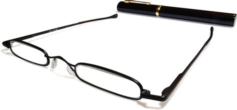 ultra slim and lightweight pocket unisex mini reading glasses 2 0 black comes