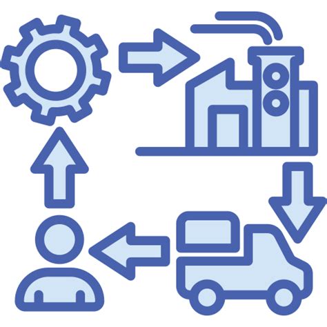 Supply Chain Generic Blue Icon