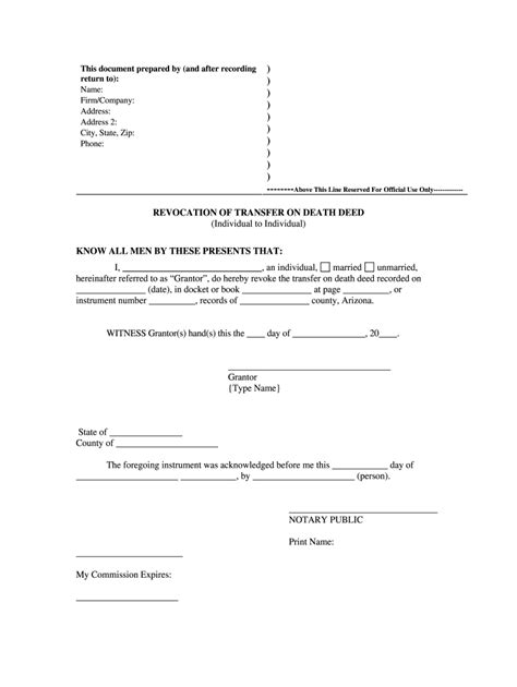 Tod Deed Template Fill Out And Sign Online Dochub