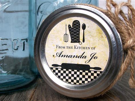 Custom Vintage Kitchen Labels Canningcrafts