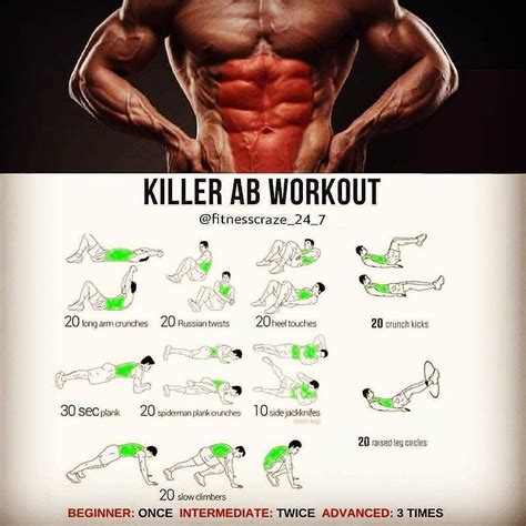 Killer Abs Workout Follow Gym Legends For More Exercise Tips
