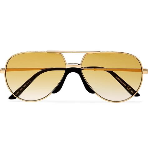 Gucci Gold Aviator Sunglasses Gucci Aviator Sunglasses In 001 Gold Modesens
