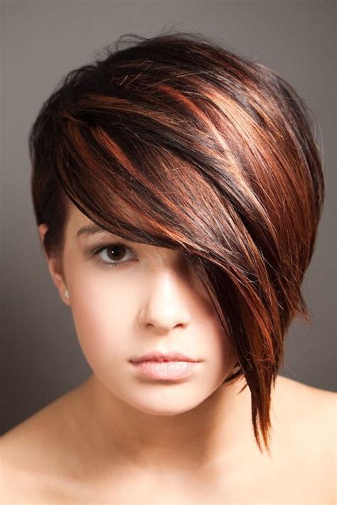70以上 Short Dark Red Hair With Highlights 506465 Short Dark Brown Hair