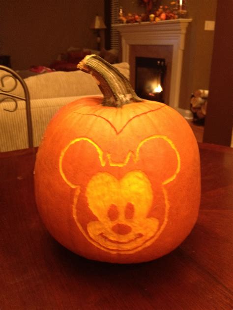 Pumpkin Carving Mickey
