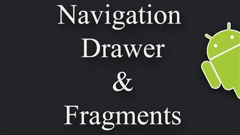 How To Implement Navigation Drawer With Fragments In Android Youtube