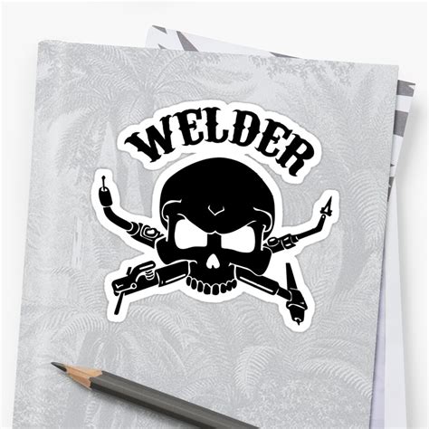 Welder Stickers By Silverorlead Redbubble