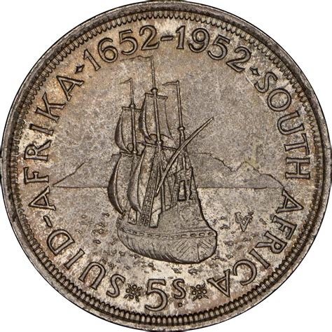 5 Shillings George Vi Cape Town Anniversary South Africa Numista