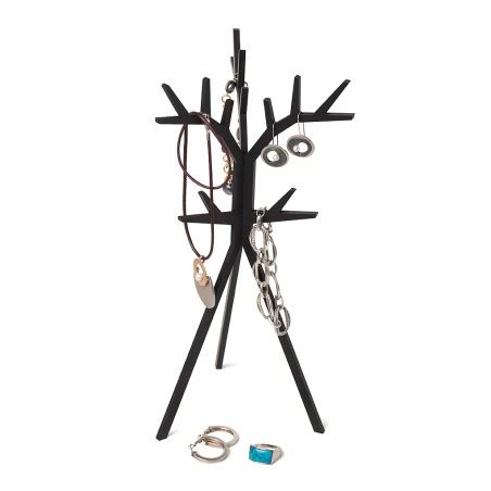 Rete , materasso ed accessori non inclusi. Portagioie albero stilizzato colore nero - TREED by BALVI│Balena Design